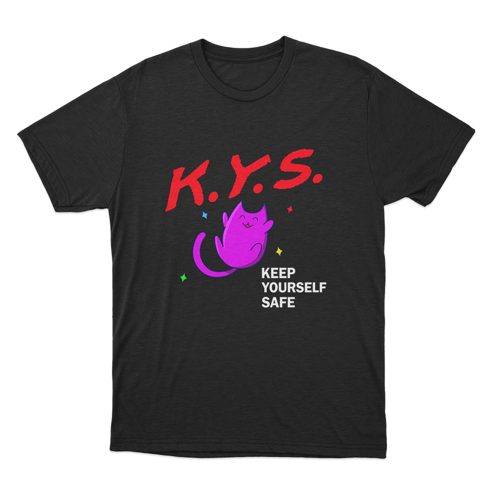 Keep Yourself Safe Pink Cat Unisex T Shirt Black Keep Yourself Safe Pink Cat Unisex T Shirt Black