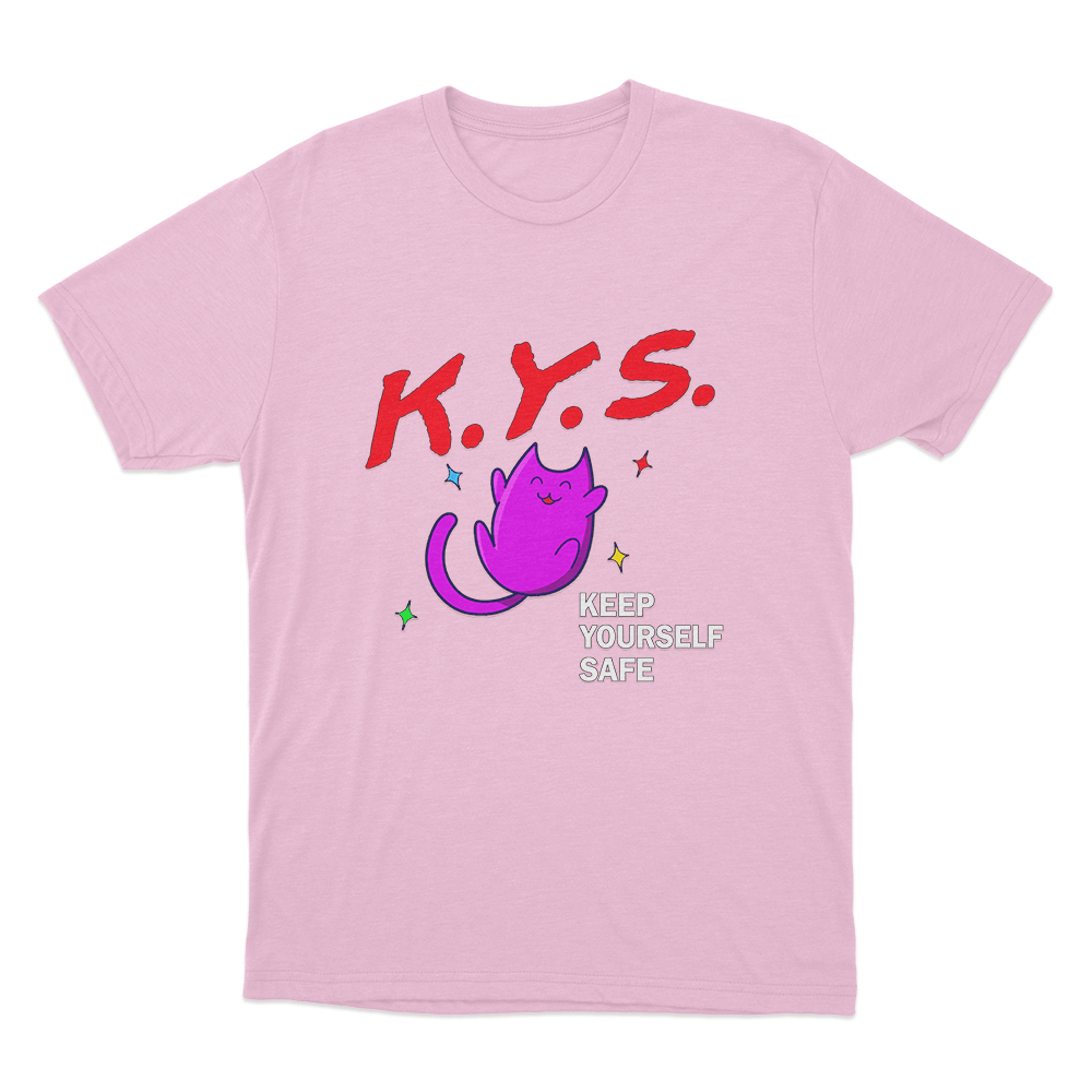 Keep Yourself Safe Pink Cat Unisex T Shirt Pink Keep Yourself Safe Pink Cat Unisex T Shirt Pink