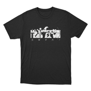 Soda Fantasy Cat Party Unisex T Shirt Black