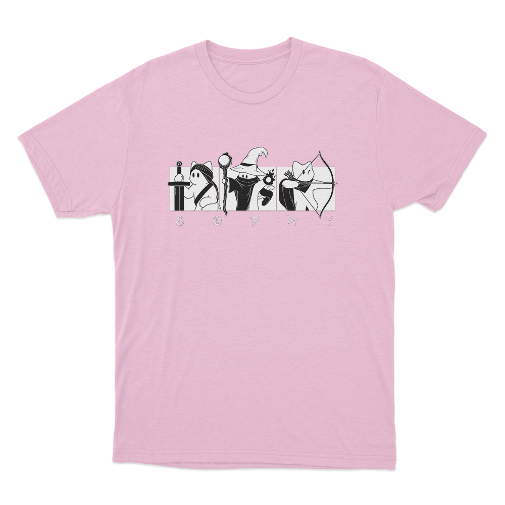 Soda Fantasy Cat Party Unisex T Shirt Pink Soda Fantasy Cat Party Unisex T Shirt Pink
