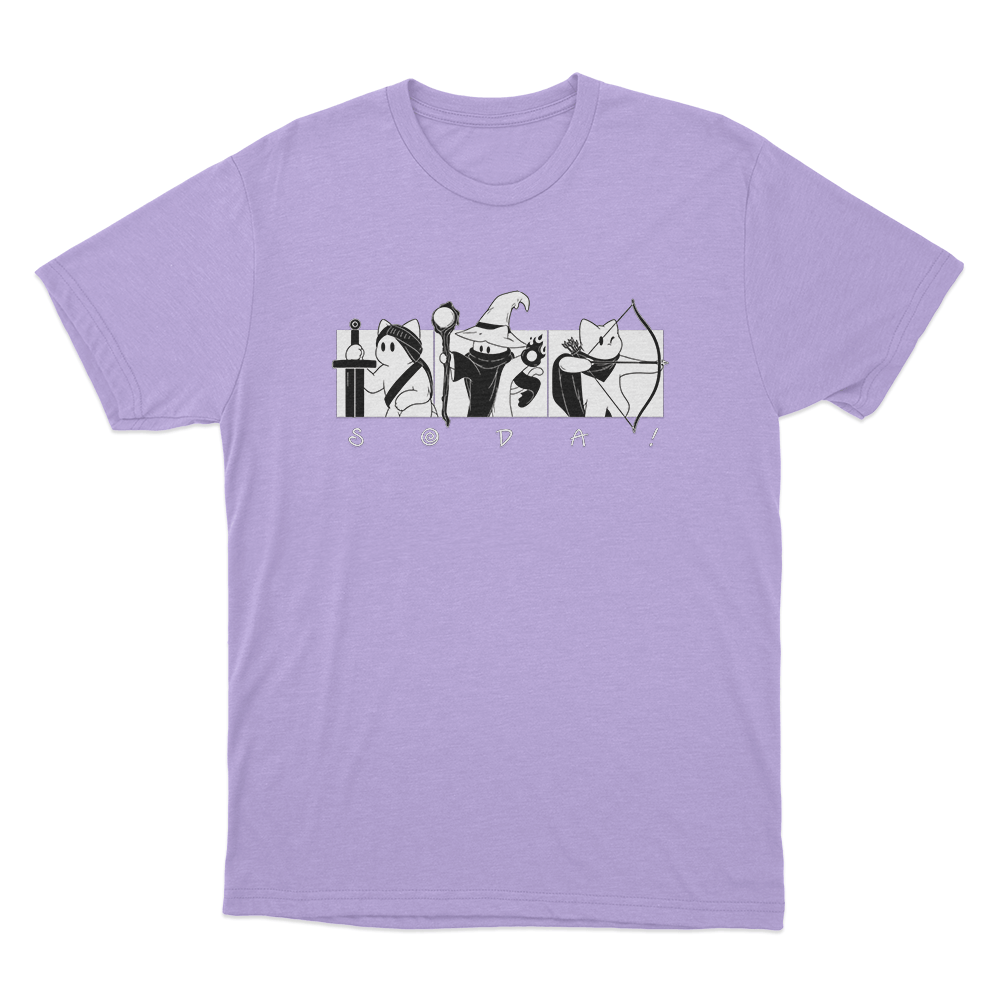 Soda Fantasy Cat Party Unisex T Shirt Purple Soda Fantasy Cat Party Unisex T Shirt Purple