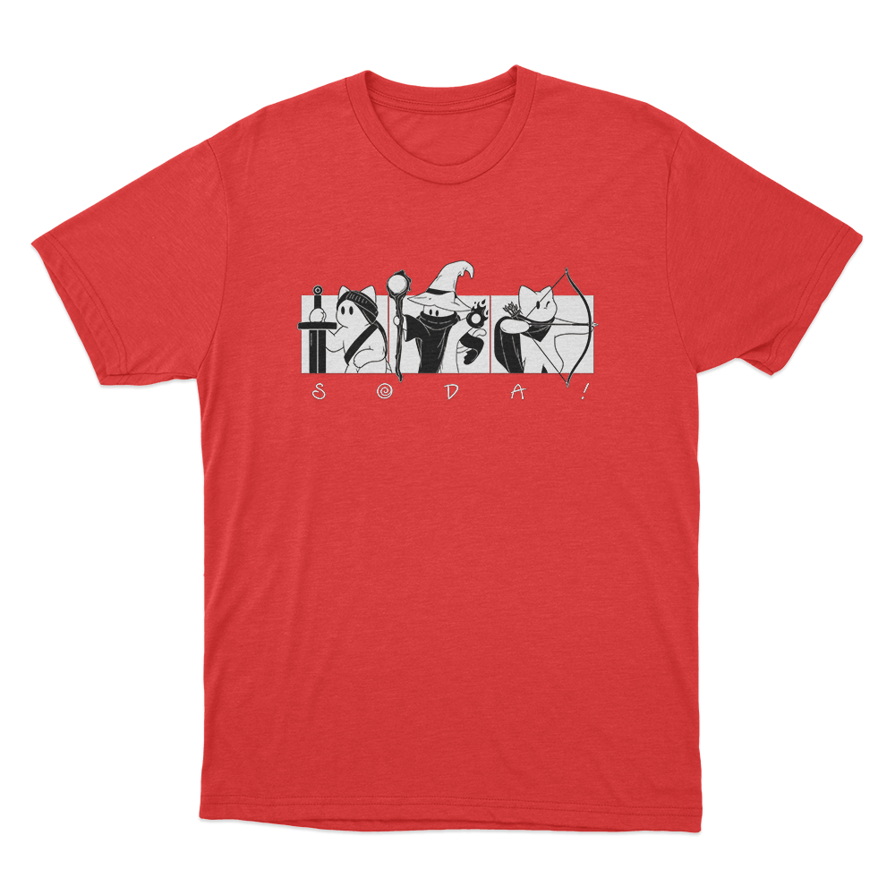 Soda Fantasy Cat Party Unisex T Shirt Red Soda Fantasy Cat Party Unisex T Shirt Red