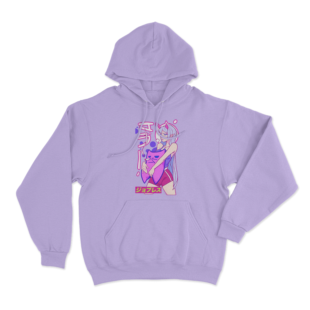 Sodapoppin Anime Demon Girl Cat Unisex Hoodie Purple Sodapoppin Anime Demon Girl Cat Unisex Hoodie Purple