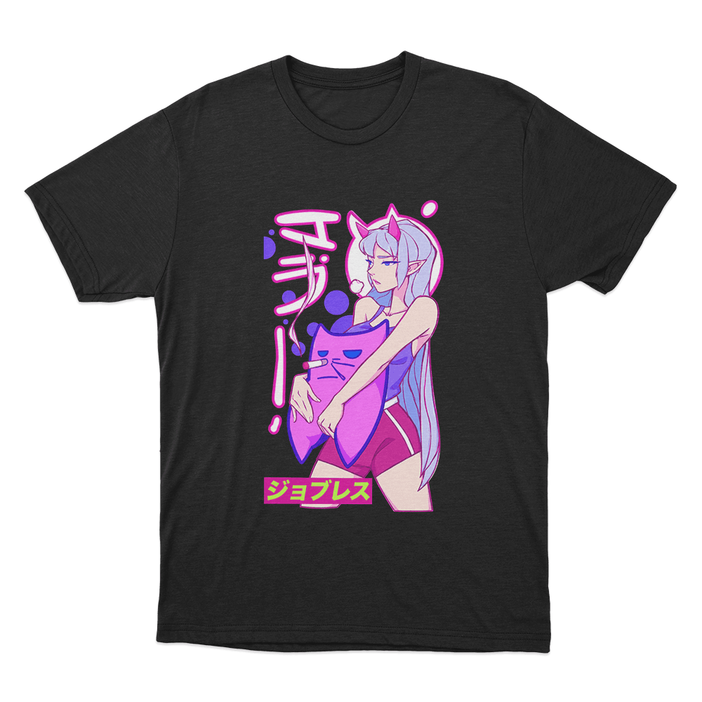 Sodapoppin Anime Demon Girl Cat Unisex T Shirt Black Sodapoppin Anime Demon Girl Cat Unisex T Shirt Black