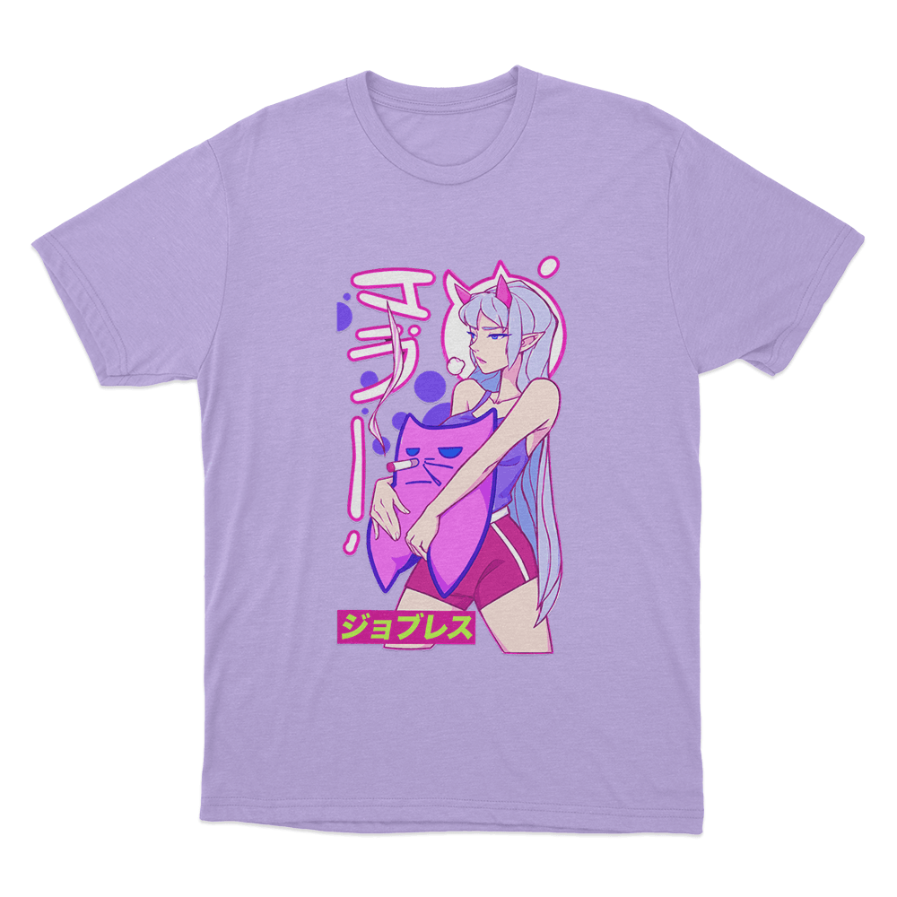 Sodapoppin Anime Demon Girl Cat Unisex T Shirt Purple Sodapoppin Anime Demon Girl Cat Unisex T Shirt Purple
