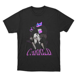 Sodapoppin Carried Pink Cat Unisex T Shirt Black