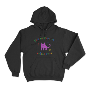 Sodapoppin Gaming Keeps The Voices Away Unisex Hoodie Black
