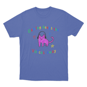 Sodapoppin Gaming Keeps The Voices Away Unisex T Shirt Blue