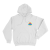 Sodapoppin Pink Cat Logo Unisex Hoodie White