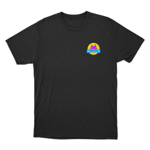 Sodapoppin Pink Cat Logo Unisex T Shirt Black