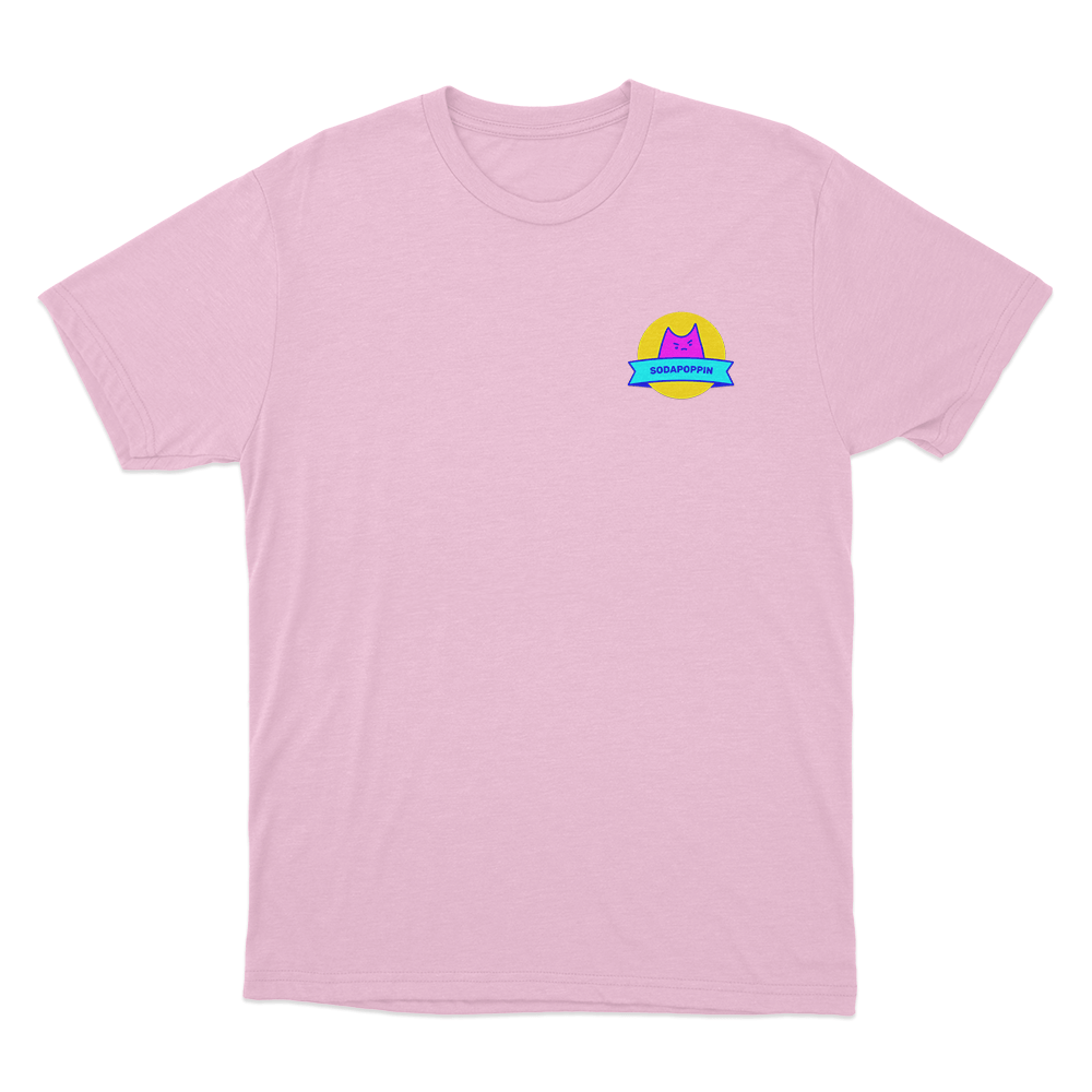 Sodapoppin Pink Cat Logo Unisex T Shirt Pink Sodapoppin Pink Cat Logo Unisex T Shirt Pink