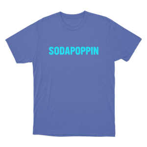 Sodapoppin Unisex T Shirt Blue