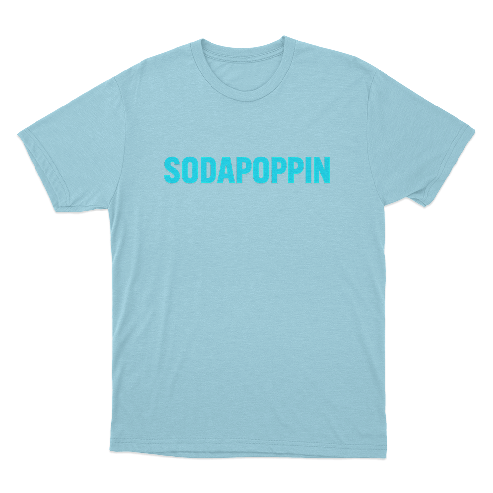 Sodapoppin Unisex T Shirt Sky Blue Sodapoppin Unisex T Shirt Sky Blue